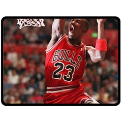 Michael Jordan Double Sided Fleece Blanket (large)  by LABAS