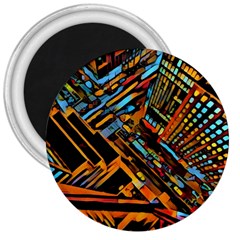 City Scape 3  Magnets by NouveauDesign