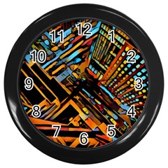 City Scape Wall Clocks (black) by NouveauDesign