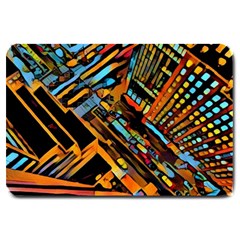 City Scape Large Doormat  by NouveauDesign