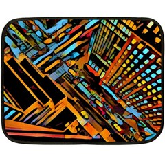 City Scape Fleece Blanket (mini) by NouveauDesign