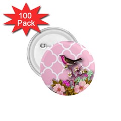 Shabby Chic,floral,bird,pink,collage 1 75  Buttons (100 Pack)  by NouveauDesign