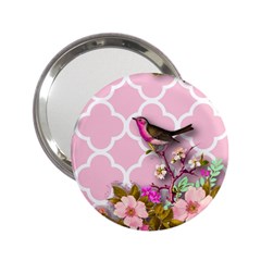 Shabby Chic,floral,bird,pink,collage 2 25  Handbag Mirrors by NouveauDesign