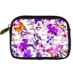 ultra violet,shabby chic,flowers,floral,vintage,typography,beautiful.feminine,girly,pink,purple Digital Camera Cases Front