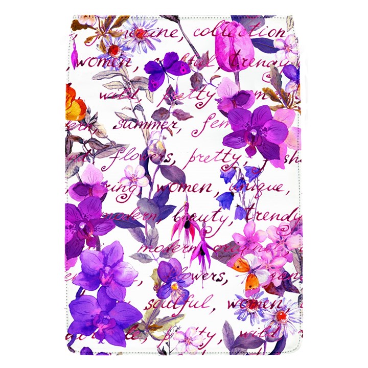 ultra violet,shabby chic,flowers,floral,vintage,typography,beautiful.feminine,girly,pink,purple Flap Covers (S) 