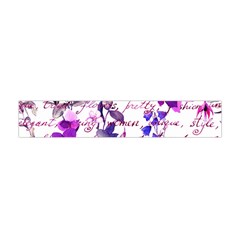 Ultra Violet,shabby Chic,flowers,floral,vintage,typography,beautiful Feminine,girly,pink,purple Flano Scarf (mini) by NouveauDesign