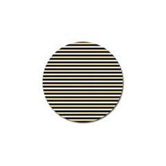 Black And Gold Stripes Golf Ball Marker (4 Pack) by jumpercat