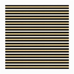 Black And Gold Stripes Medium Glasses Cloth (2-side) by jumpercat