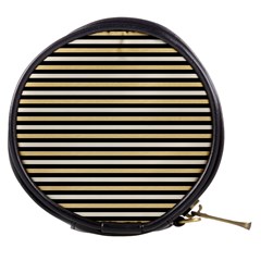 Black And Gold Stripes Mini Makeup Bags by jumpercat