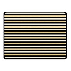 Black And Gold Stripes Double Sided Fleece Blanket (small)  by jumpercat