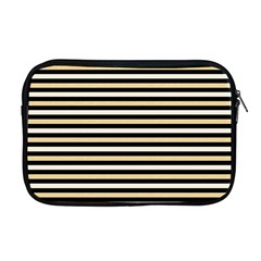 Black And Gold Stripes Apple Macbook Pro 17  Zipper Case by jumpercat