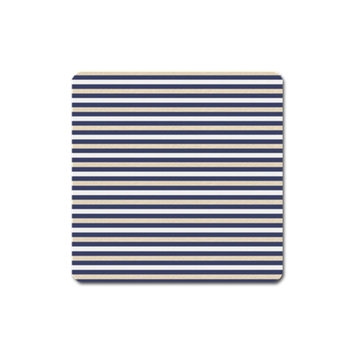 Royal Gold Classic Stripes Square Magnet