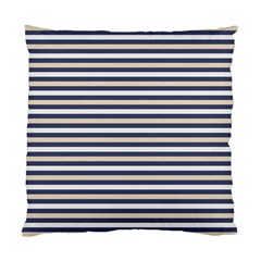 Royal Gold Classic Stripes Standard Cushion Case (one Side) by jumpercat