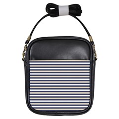 Royal Gold Classic Stripes Girls Sling Bags by jumpercat