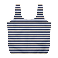 Royal Gold Classic Stripes Full Print Recycle Bags (l)  by jumpercat