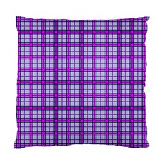 Purple Tartan Standard Cushion Case (one Side) by jumpercat