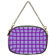 Purple Tartan Chain Purses (two Sides)  by jumpercat