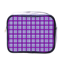 Purple Tartan Mini Toiletries Bags by jumpercat