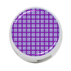 Purple Tartan 4-port Usb Hub (one Side) by jumpercat