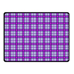 Purple Tartan Fleece Blanket (small) by jumpercat