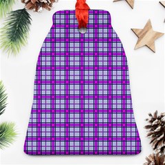 Purple Tartan Bell Ornament (two Sides) by jumpercat