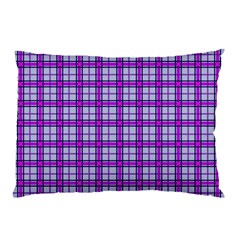 Purple Tartan Pillow Case (two Sides) by jumpercat