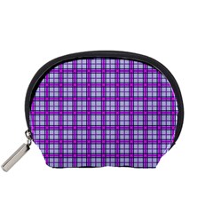 Purple Tartan Accessory Pouches (small)  by jumpercat