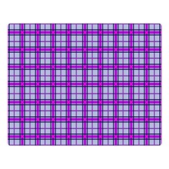 Purple Tartan Double Sided Flano Blanket (large)  by jumpercat