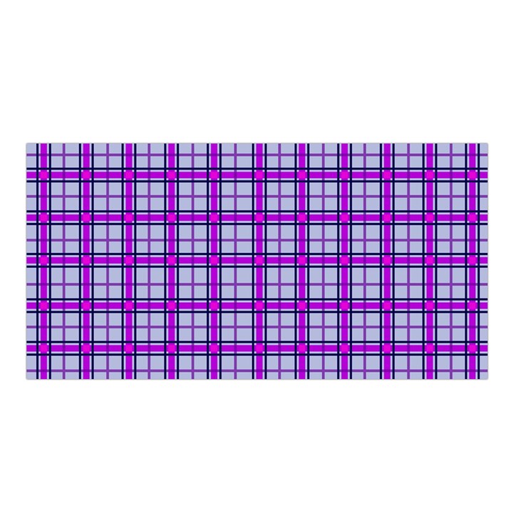 Purple Tartan Satin Shawl