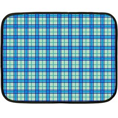 Sea Tartan Fleece Blanket (mini) by jumpercat