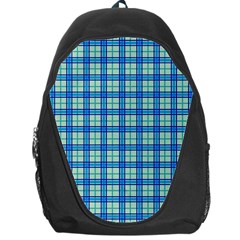 Sea Tartan Backpack Bag by jumpercat