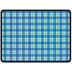 Sea Tartan Double Sided Fleece Blanket (large)  by jumpercat