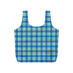 Sea Tartan Full Print Recycle Bags (s)  by jumpercat