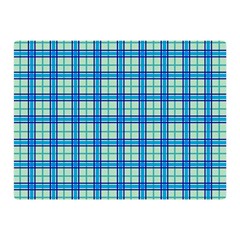 Sea Tartan Double Sided Flano Blanket (mini)  by jumpercat