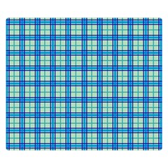 Sea Tartan Double Sided Flano Blanket (small)  by jumpercat