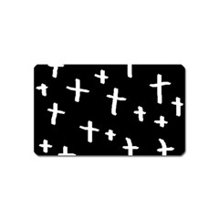 White Cross Magnet (name Card) by snowwhitegirl