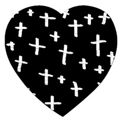 White Cross Jigsaw Puzzle (heart) by snowwhitegirl