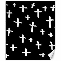 White Cross Canvas 20  X 24   by snowwhitegirl