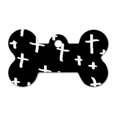 White Cross Dog Tag Bone (one Side) by snowwhitegirl