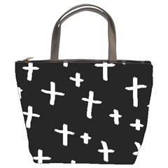 White Cross Bucket Bags by snowwhitegirl