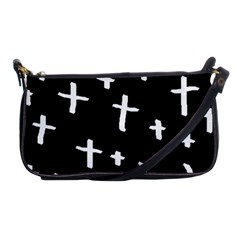 White Cross Shoulder Clutch Bags by snowwhitegirl