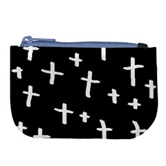 White Cross Large Coin Purse by snowwhitegirl