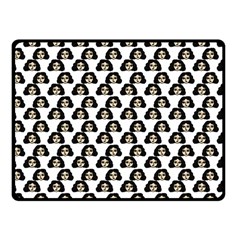 Angry Girl Pattern Fleece Blanket (small) by snowwhitegirl