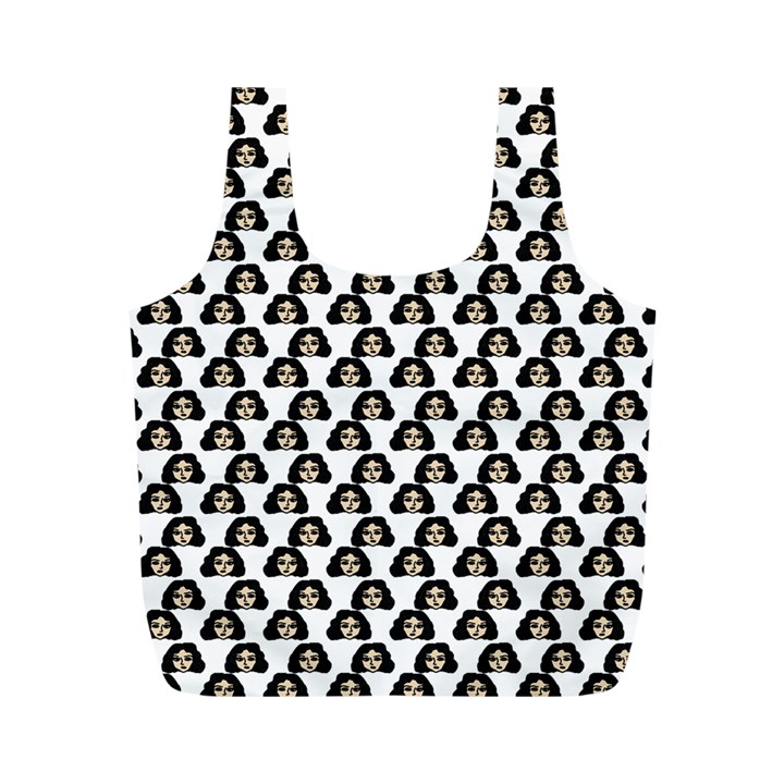 Angry Girl Pattern Full Print Recycle Bags (M) 