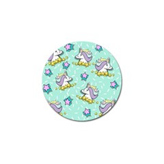 Magical Happy Unicorn And Stars Golf Ball Marker (4 Pack) by Bigfootshirtshop