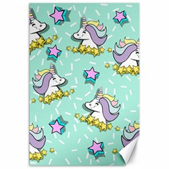 Magical Happy Unicorn And Stars Canvas 20  X 30   by Bigfootshirtshop