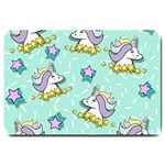 Magical Happy Unicorn And Stars Large Doormat  30 x20  Door Mat