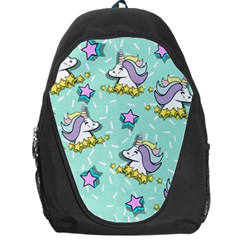 Magical Happy Unicorn And Stars Backpack Bag by Bigfootshirtshop