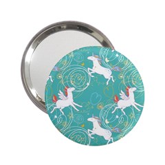 Magical Flying Unicorn Pattern 2 25  Handbag Mirrors