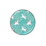 Magical Flying Unicorn Pattern Hat Clip Ball Marker Front